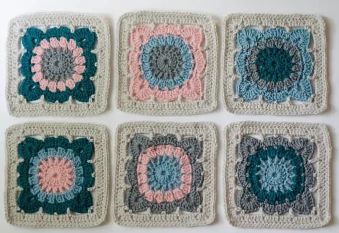 Happily Ever Afghan Block: A Free Textured Granny Square Pattern crochet pattern