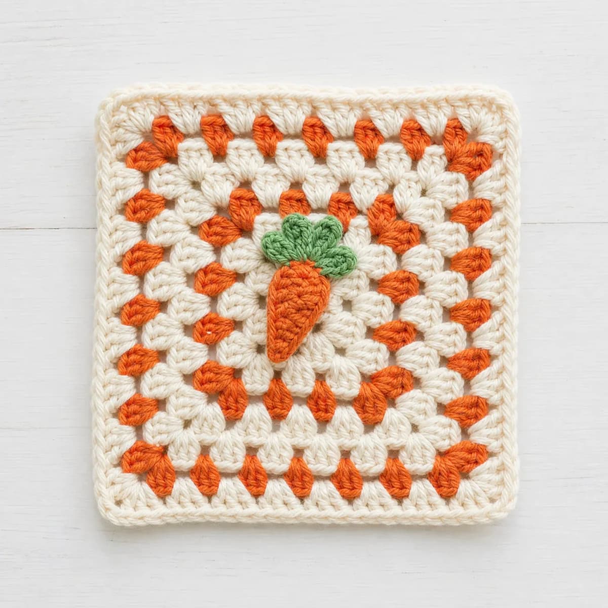 Little Carrot Granny Square Pattern — A Cheerful Beginner Design crochet pattern