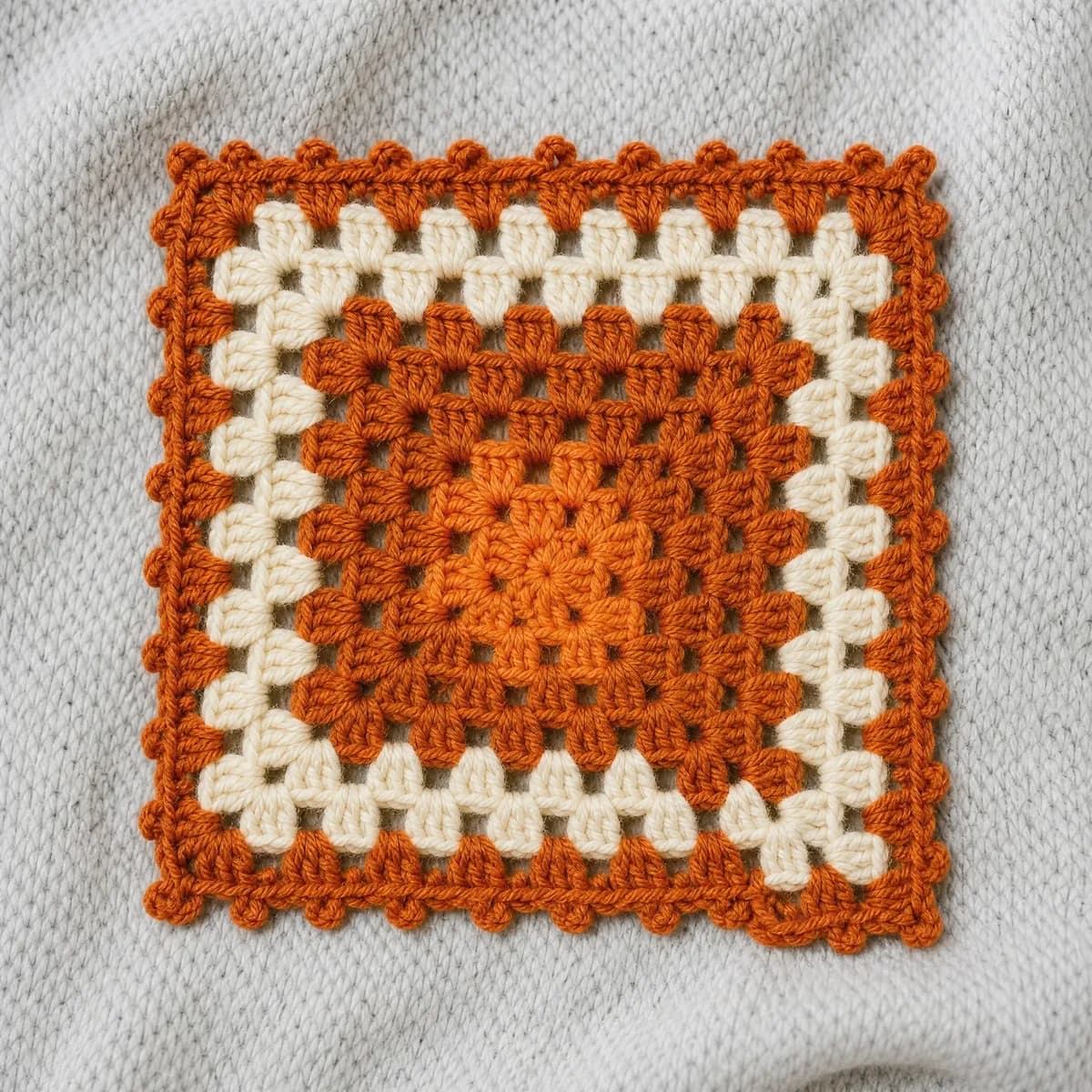 Tangerine Grove Granny Square — A Bright Citrus Classic crochet pattern